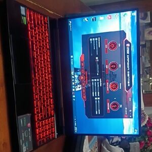 MSI Gaming Laptop with Red Accents